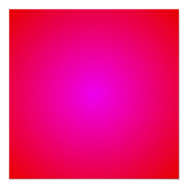 Poster Vivid Red Magenta Radial Gradient (Devant)