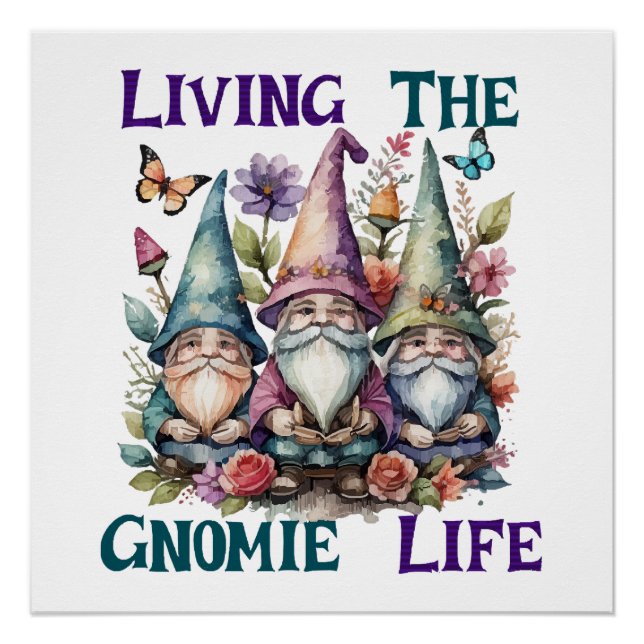Poster Vivre la vie de gnome (Devant)