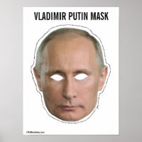 Poster Vladimir Poutine Mask Cutout
