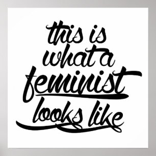 Poster Voici à quoi ressemble un féministe
