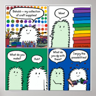 Poster : Voici — Ma collection de fournitures d'ar