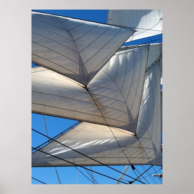 Poster Voile de voilier Imprimer (Devant)