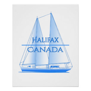Poster Voile nautique côtière de Halifax
