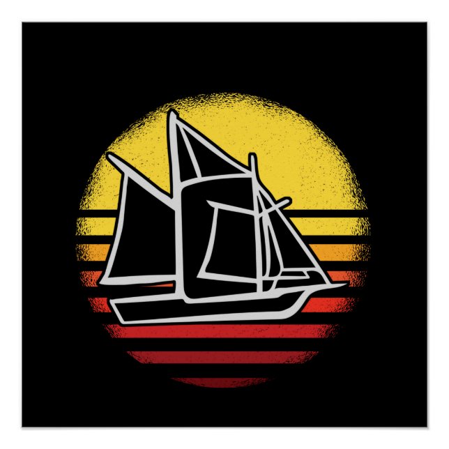 Poster Voile Rétro Vintage (Devant)