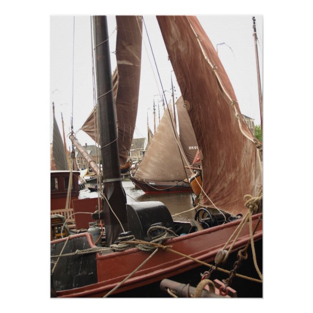 Poster Voilier, Port  (Devant)