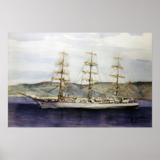 Poster Voilier/Veleiro/Sailboat (Devant)
