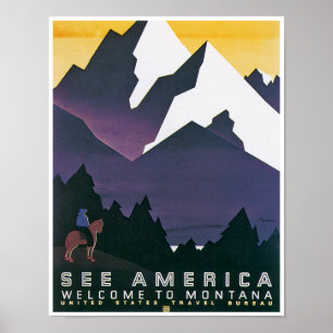 Poster Voir l'accueil de ~ de l'Amérique au Montana