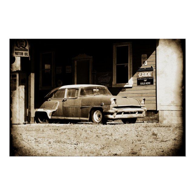 Poster Voiture antique (Devant)