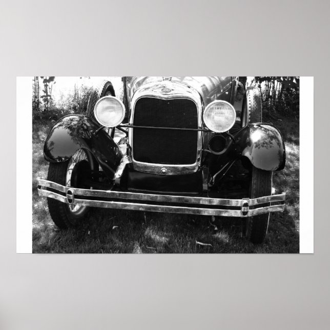 Poster Voiture classique ancienne (Devant)