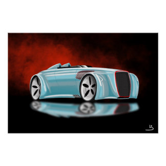 Poster Voiture concept Retro