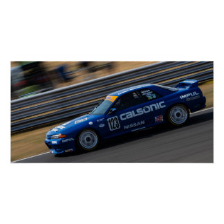 Poster Voiture de course Calsonic Nissan Skyline GT-R R32