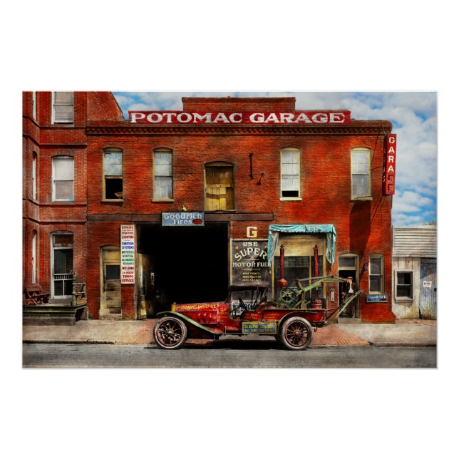 Poster Voiture - Garage - Garage Inadapté 1922 (Devant)