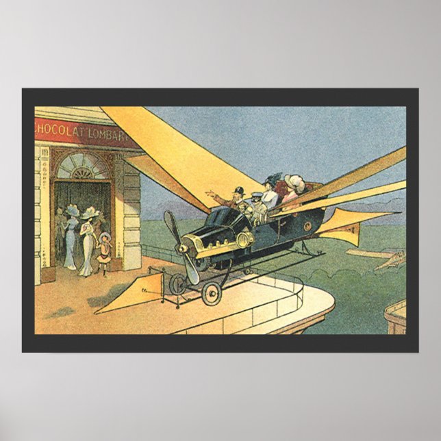 Poster Voitures cabriolet Steampunk de science-fiction vi (Devant)