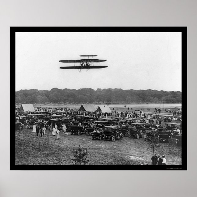 Poster Vol 1909 du record Orville Wright (Devant)