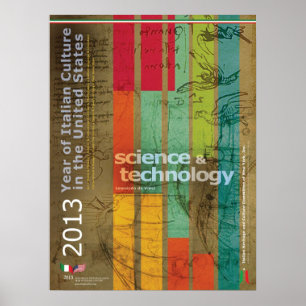 Poster Vol de codex de Leonardo da Vinci d'affiche