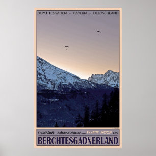 Poster Vol haut sur Berchtesgaden