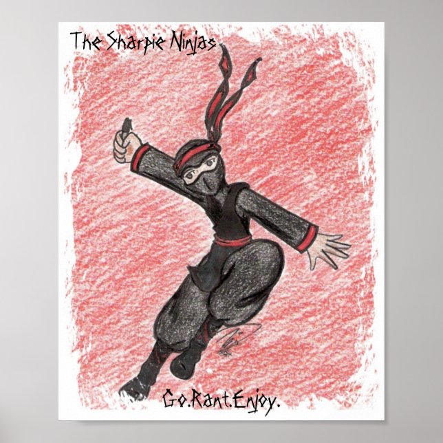 Poster volant Ninja (Devant)