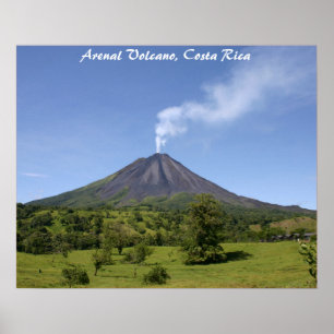 Poster Volcan Costa Rica d'Arenal