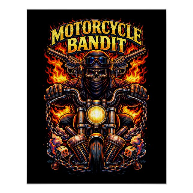 Poster Voleur à moto (Devant)