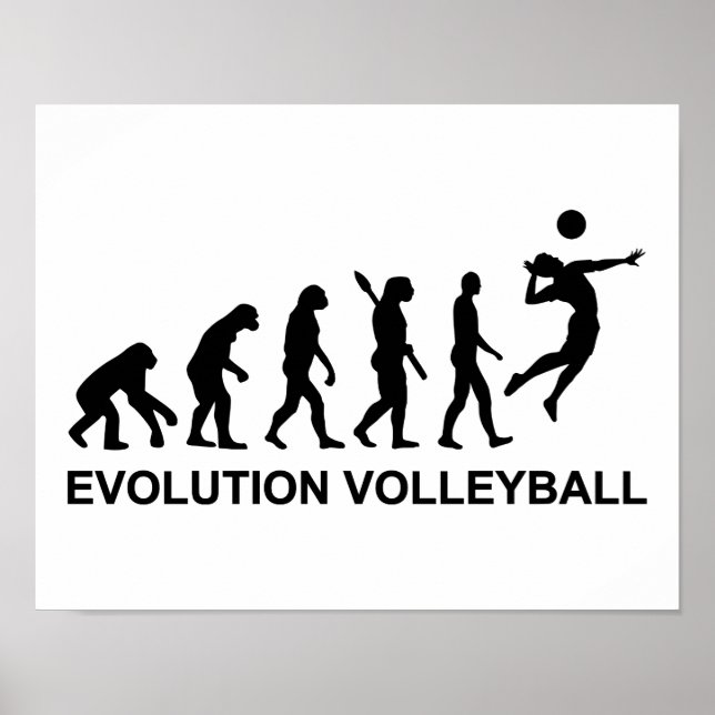 Poster Volley-ball Évolution (Devant)