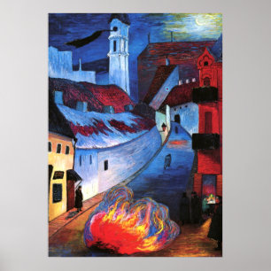 Poster von Werefkin - Poste de police à Wilna