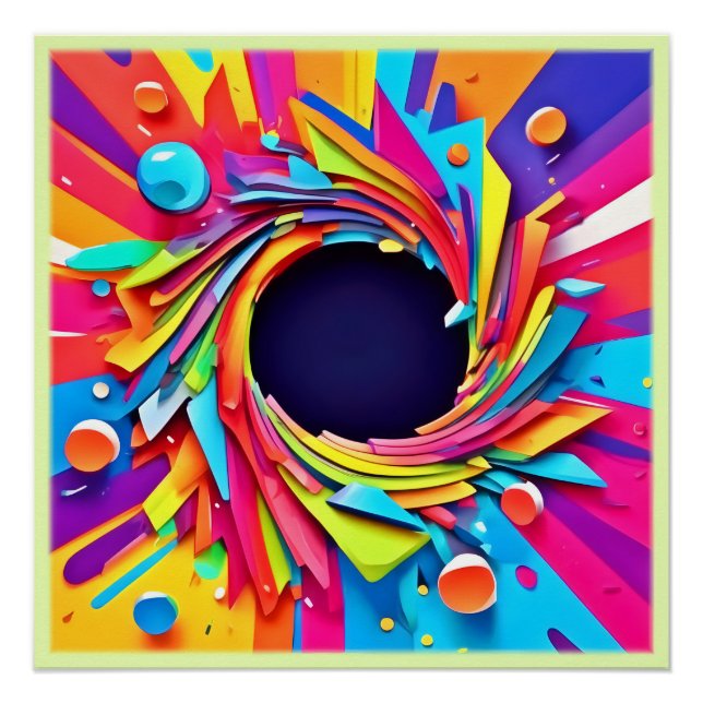 Poster Vortex de Vitalité Art (Devant)