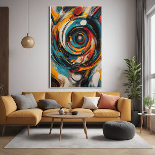 Poster Vortex tourbillonnant Expressionnisme Abstrait Art