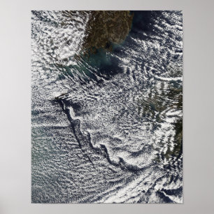 Poster Vortices nuageuses de Cheju Do, Corée du Sud 2