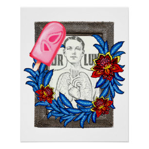 Poster Vos Poumons Illustration Médicale, Berry Popsicle