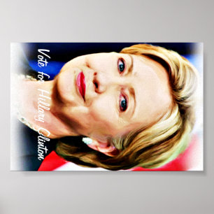 Poster Vote Hillary Clinton pour le président des Etats-U