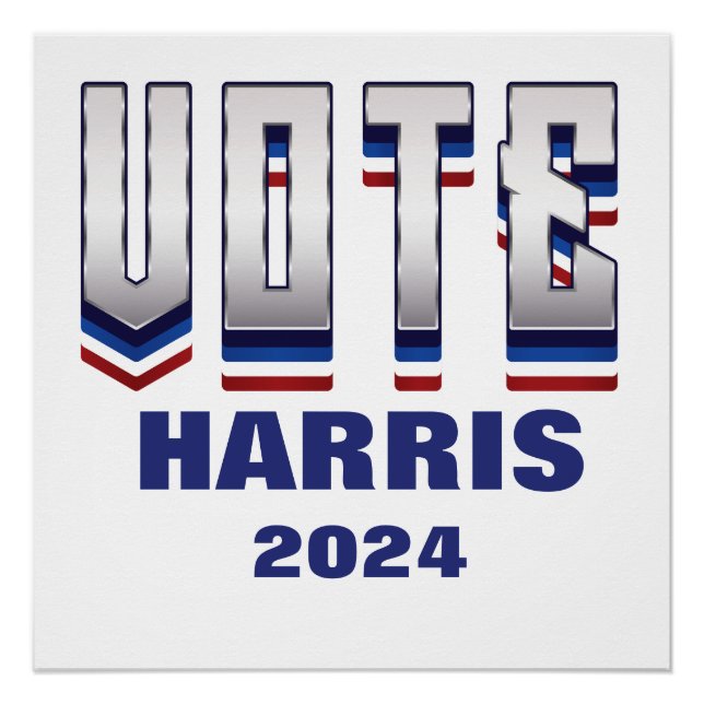 Poster Voter la typographie moderne - Élection (Devant)