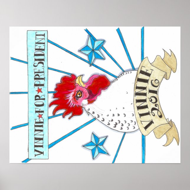 Poster Voter l'affiche de Vinnie (Devant)