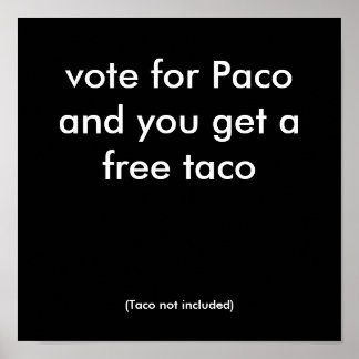 Poster voter pour Paco