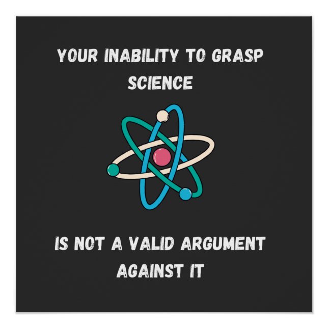 Poster votre incapacité à saisir la science (Devant)