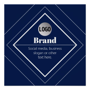 Poster Votre logo et design moderne personnalisable   Ble