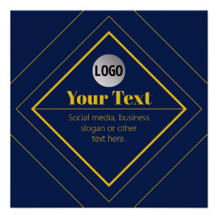 Poster Votre logo et modèle de design personnalisable