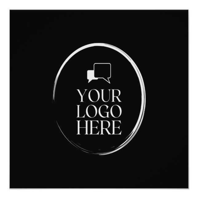 Poster Votre logo ici moderne (Devant)