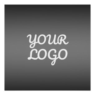 Poster Votre logo & Moderne Simple Ombre   Gris foncé