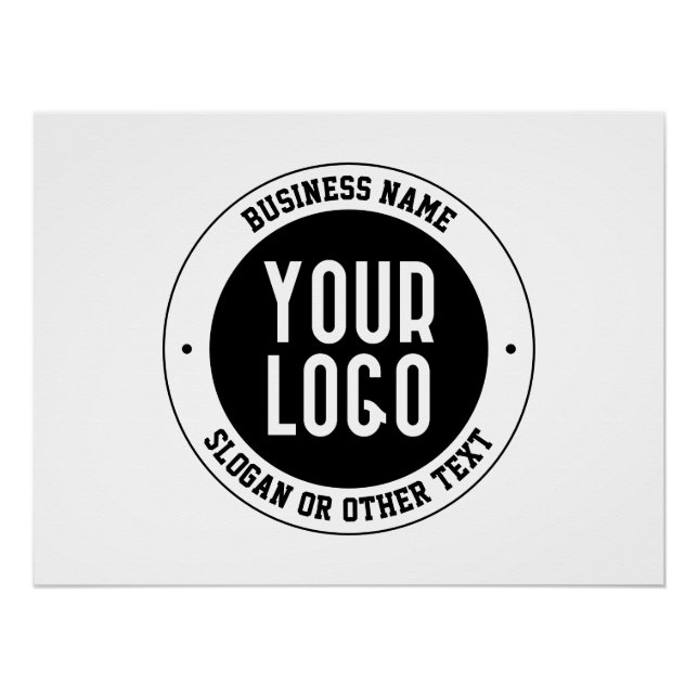 Poster Votre logo ou conception d'entreprise | Texte édit (Devant)