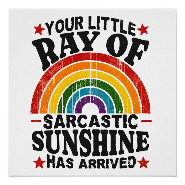 Poster Votre petit rayon de soleil sarcastique (Devant)