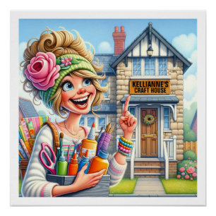 Poster Votre Série D'Artisanats De Charme