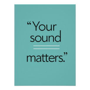 Poster Votre Sound Matters, option 2