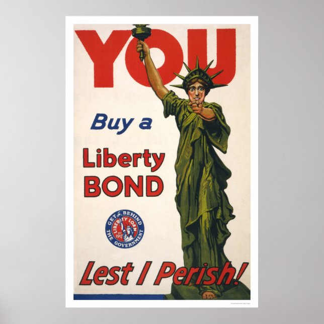 Poster Vous—Achetez une obligation de liberté—De peur que (Devant)