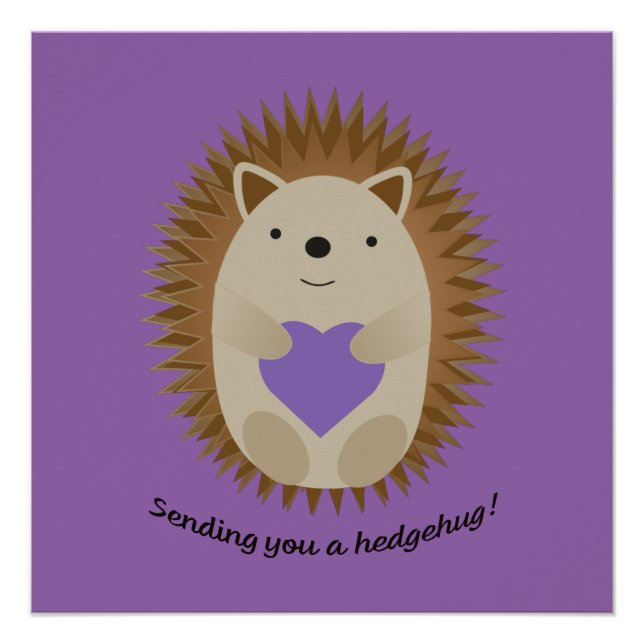 Poster Vous envoyer un hérisson de Hedgehug (Devant)