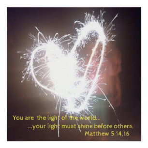 Poster Vous êtes la lumière du monde !