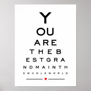 Poster Vous êtes la meilleure grand-maman dans le