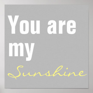 Poster Vous êtes mon imprimé de pépinière solaire