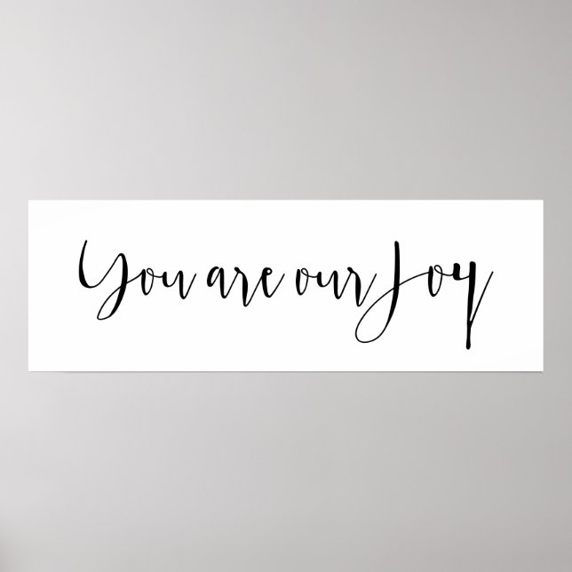 Poster Vous êtes notre Joy Baby Nursery Print (Devant)