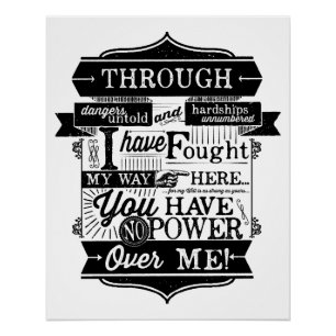 Poster Vous n'avez aucun pouvoir sur moi