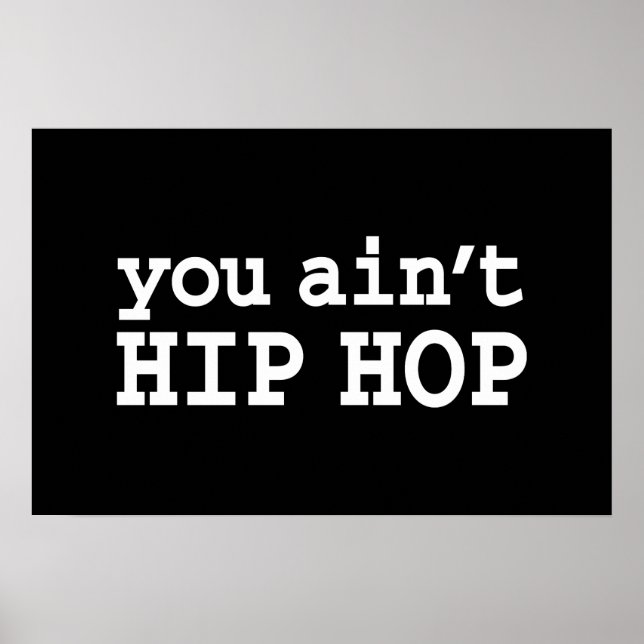 Poster vous n'êtes pas HIP HOP (Devant)